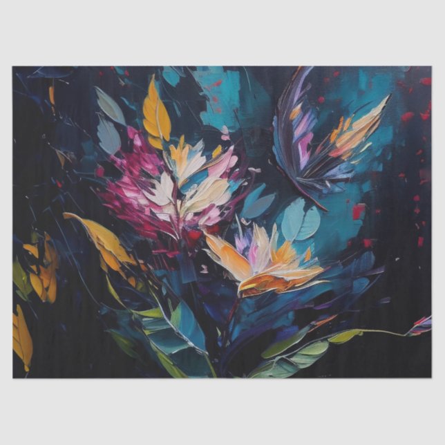 Papel de desconexión, envolviendo Pa Floral Kaleid (Anverso)