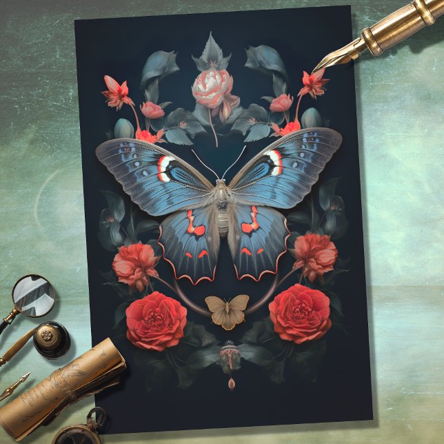 Papel de desconexión Moth Dark Academia 2 (Subido por el creador)