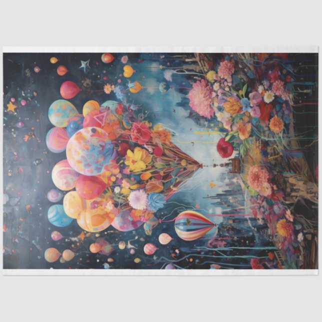 Papel de desconexión - Sueños flotantes (Anverso)