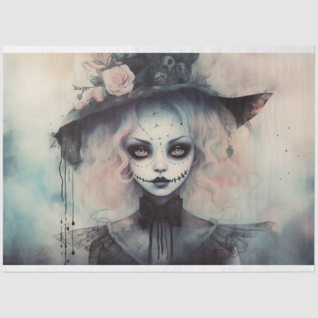 Papel de desconfianza 5 Chica fantasmal (Anverso)