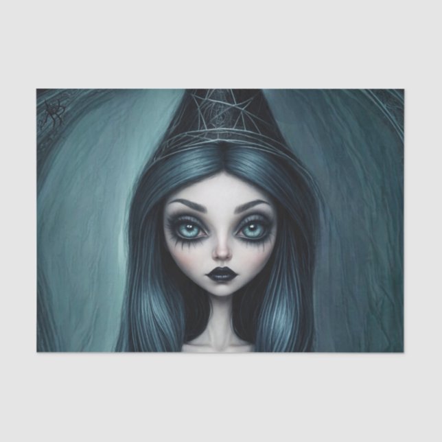 Papel de desconfianza de bruja de la diosa oscura (Anverso)