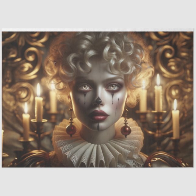 Papel de desconfianza de la misteriosa mujer harle (Anverso)