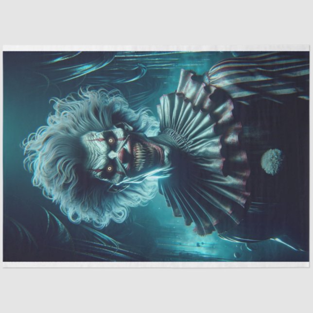 Papel de desconfianza de payasos espeluznantes y t (Anverso)