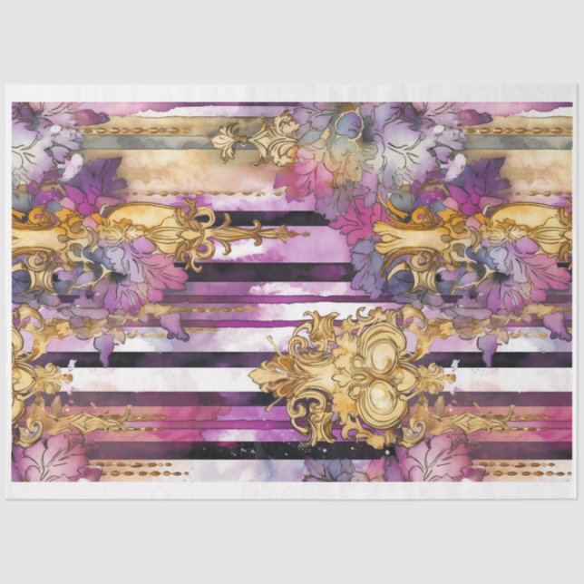 Papel de desconfianza de Shabby Gótico Glam K (Anverso)