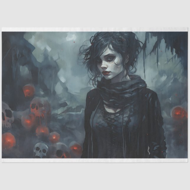 Papel de desconfianza de Spooky Chica 4 (Anverso)