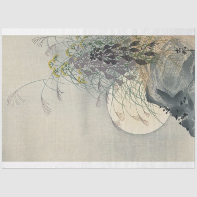 Papel de desconfianza Ohara Koson japonés asiático (Anverso)