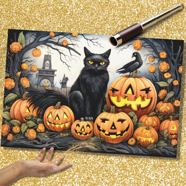 Papel de desconfianza para gatos de Halloween 3 (Subido por el creador)
