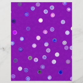 Papel de desecho en espiral de lunares retorcidos