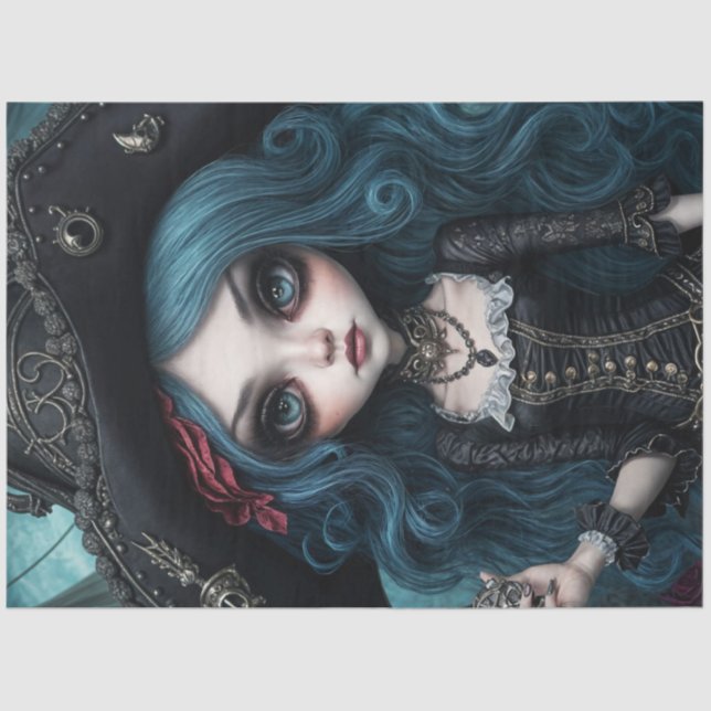 Papel de desenlace de Chica pirata desbaratado en  (Anverso)