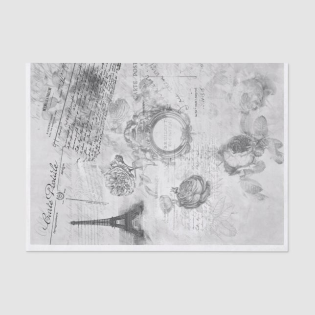 Papel de desenlace de la ephemera de París (Anverso)