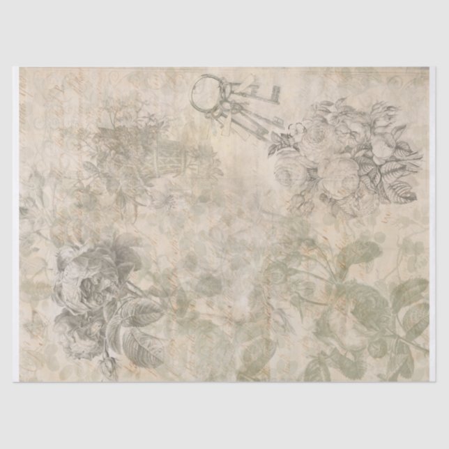 Papel de desenlace de rosa romántico (Anverso)