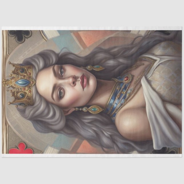 Papel de deshielo de la reina de plata (Anverso)