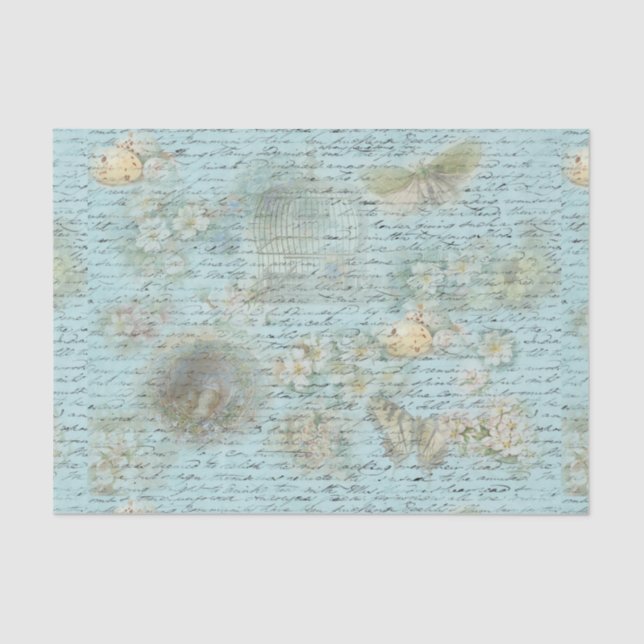 Papel de deshielo de los pájaros azules de Pascua  (Anverso)