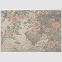 Papel de deshielo de muebles con escritura floral