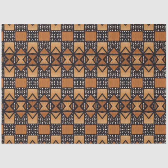 Papel de deshielo de muebles textiles africanos (Anverso)