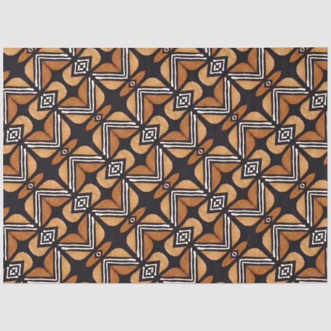 Papel de deshielo de muebles textiles africanos (Anverso)