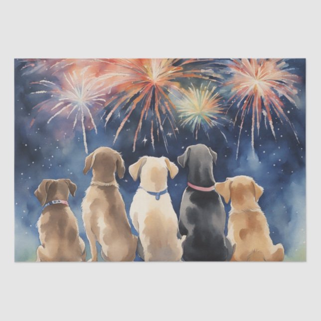 Papel de deshielo de perros y fuegos artificiales (Anverso)