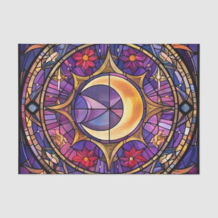 Papel de deshielo de vidrio manchado de media luna