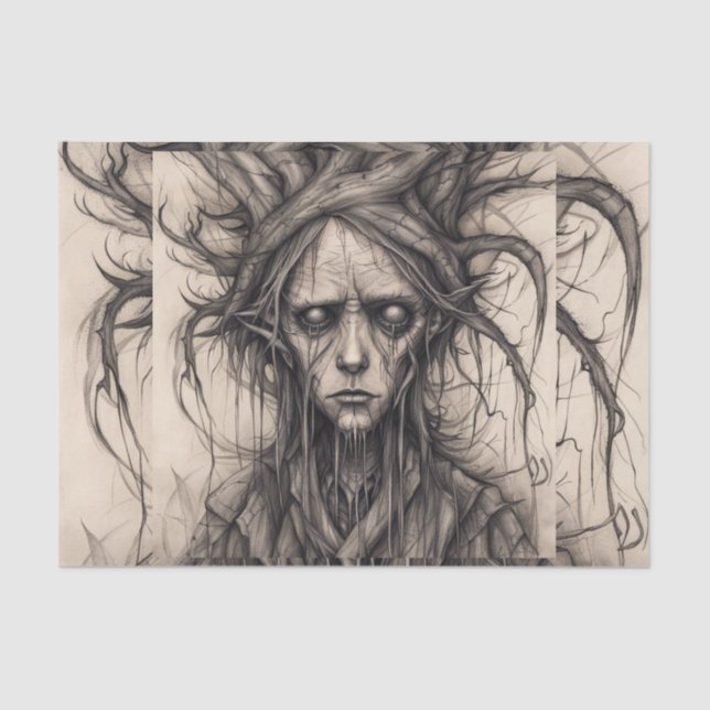 Papel de deshielo forestal del hombre de bosques (Anverso)