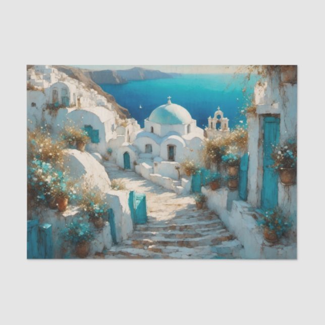 Papel de deshielo griego Sunny Santorini 2 (Anverso)