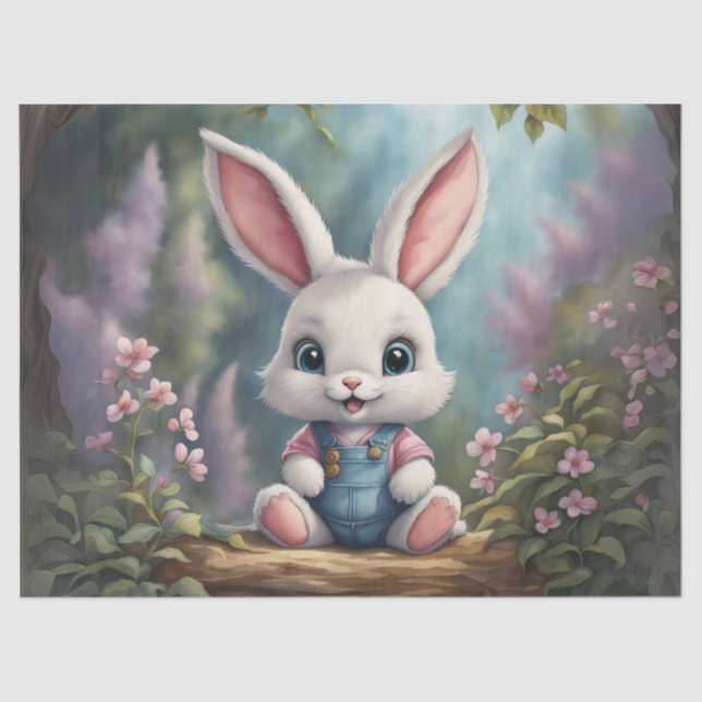 Papel de deshielo para conejo de bebé (Anverso)