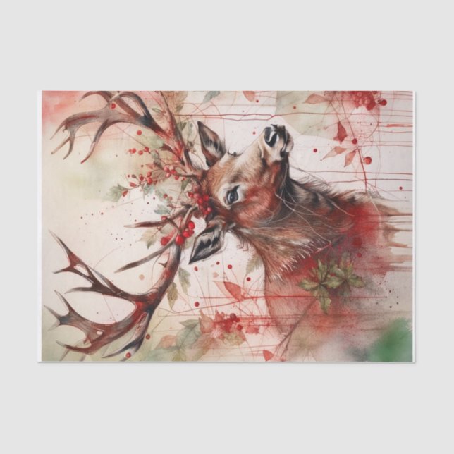 Papel de desinformación de renos para navidades (Anverso)