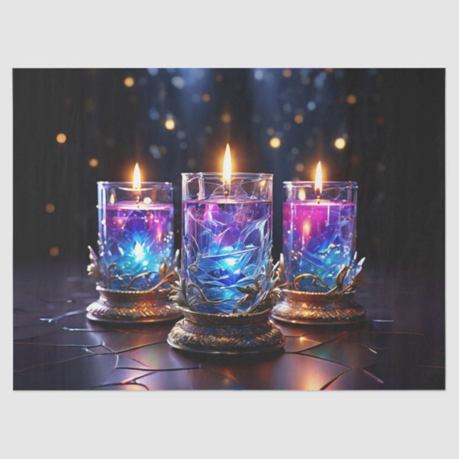 Papel de diseño de la nave navideña vibrante con v (Anverso)