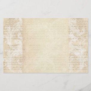 Papel de diseño hoja de música vintage crema Rub
