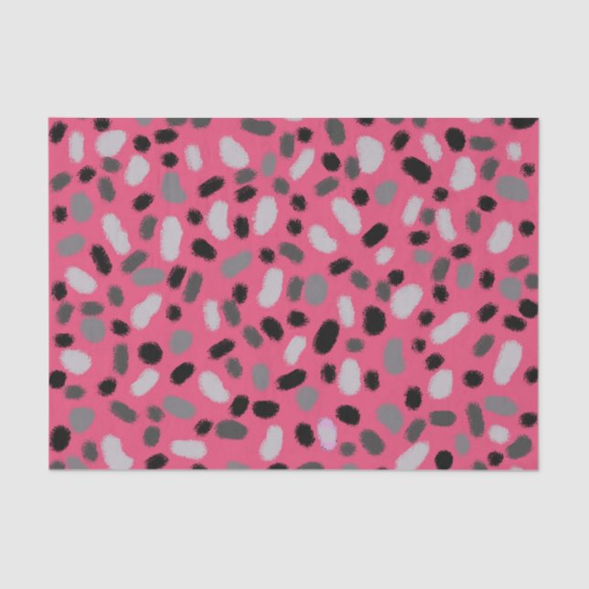 Papel de diseño para bolas de gelatina negra rosa (Anverso)