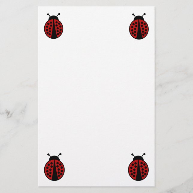 Papel de diseño simple de ladybug (Anverso)