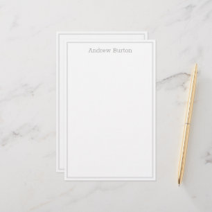 Papel de edición personalizado simple Blanco gr