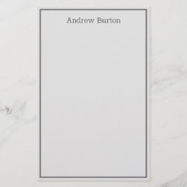 Papel de edición personalizado simple | Gris