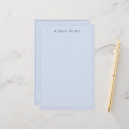 Papel de edición personalizado simple | Plata azul