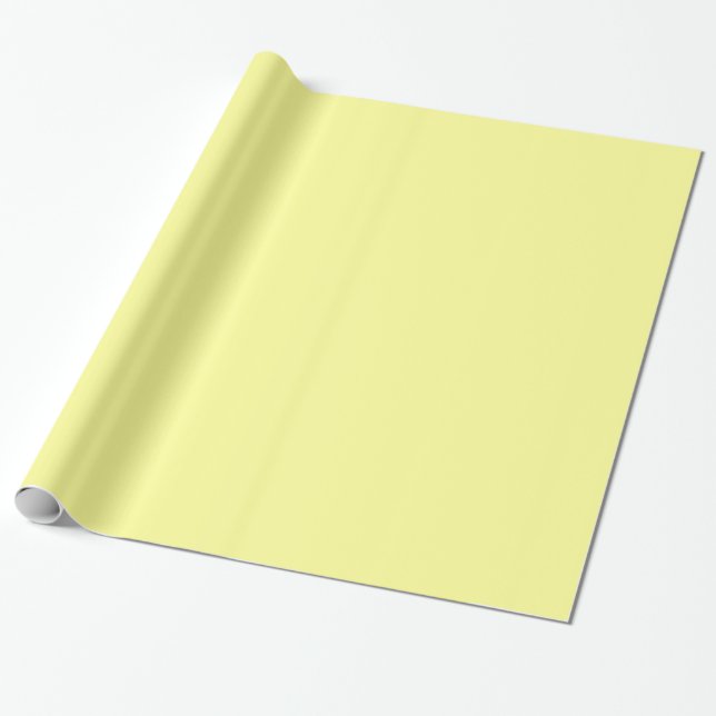 Papel de embalaje amarillo sólido (Desenrollado)