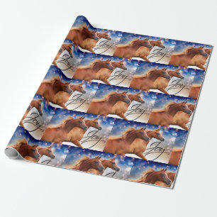 Papel de embalaje árabe del caballo