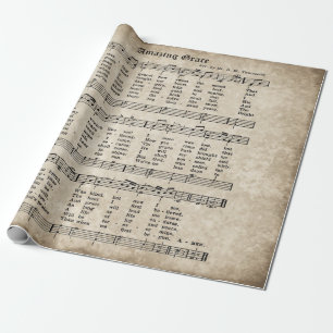 Papel de embalaje asombroso de la música del himno
