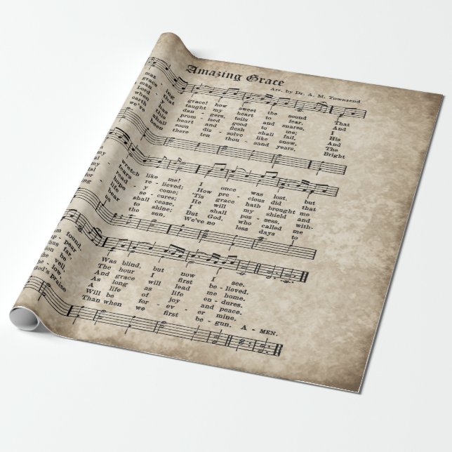Papel de embalaje asombroso de la música del himno (Desenrollado)