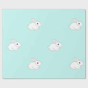 Papel de embalaje blanco del conejito
