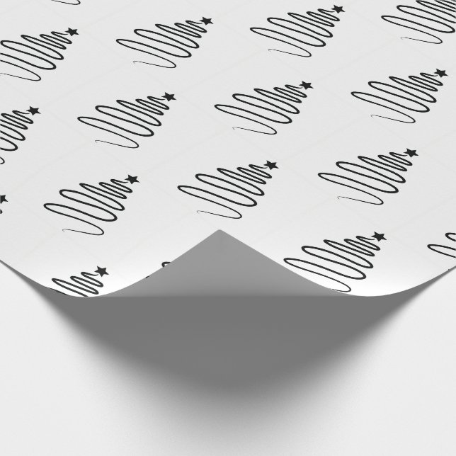 Papel de embalaje blanco del estilo mínimo para el (Esquina)