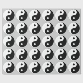 Papel de embalaje (BLANCO Y NEGRO) de YIN YANG