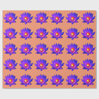 Papel de embalaje brillante de la flor de Lotus