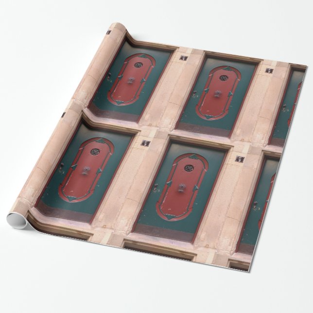 Papel de embalaje brillante de la puerta fresca, (Desenrollado)