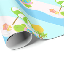 Papel de embalaje brillante rosado de la tortuga