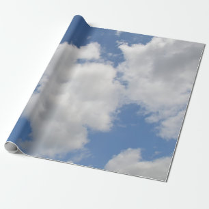 Papel de embalaje caprichoso de la nube