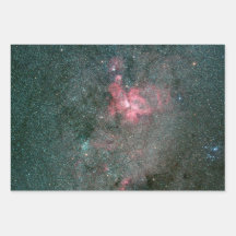 Papel de embalaje celeste - 3 hojas, 3 diseños