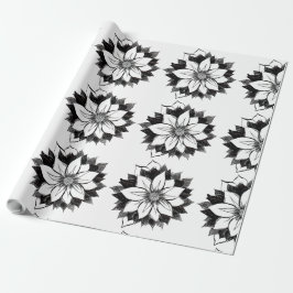 Papel de embalaje CLÁSICO del POINSETTIA