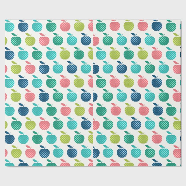Papel de embalaje colorido de Apple (Costura)