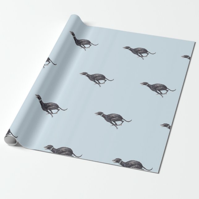 Papel de embalaje corriente negro del arte del (Desenrollado)
