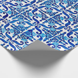 Papel de embalaje de Azulejo del portugués