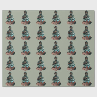 Papel de embalaje de Buda de la piedra preciosa